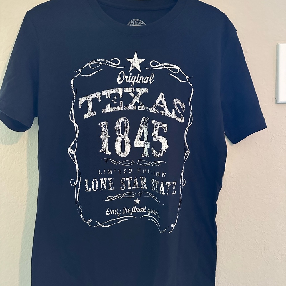 Black Texas 1845 Short Sleeve Tee